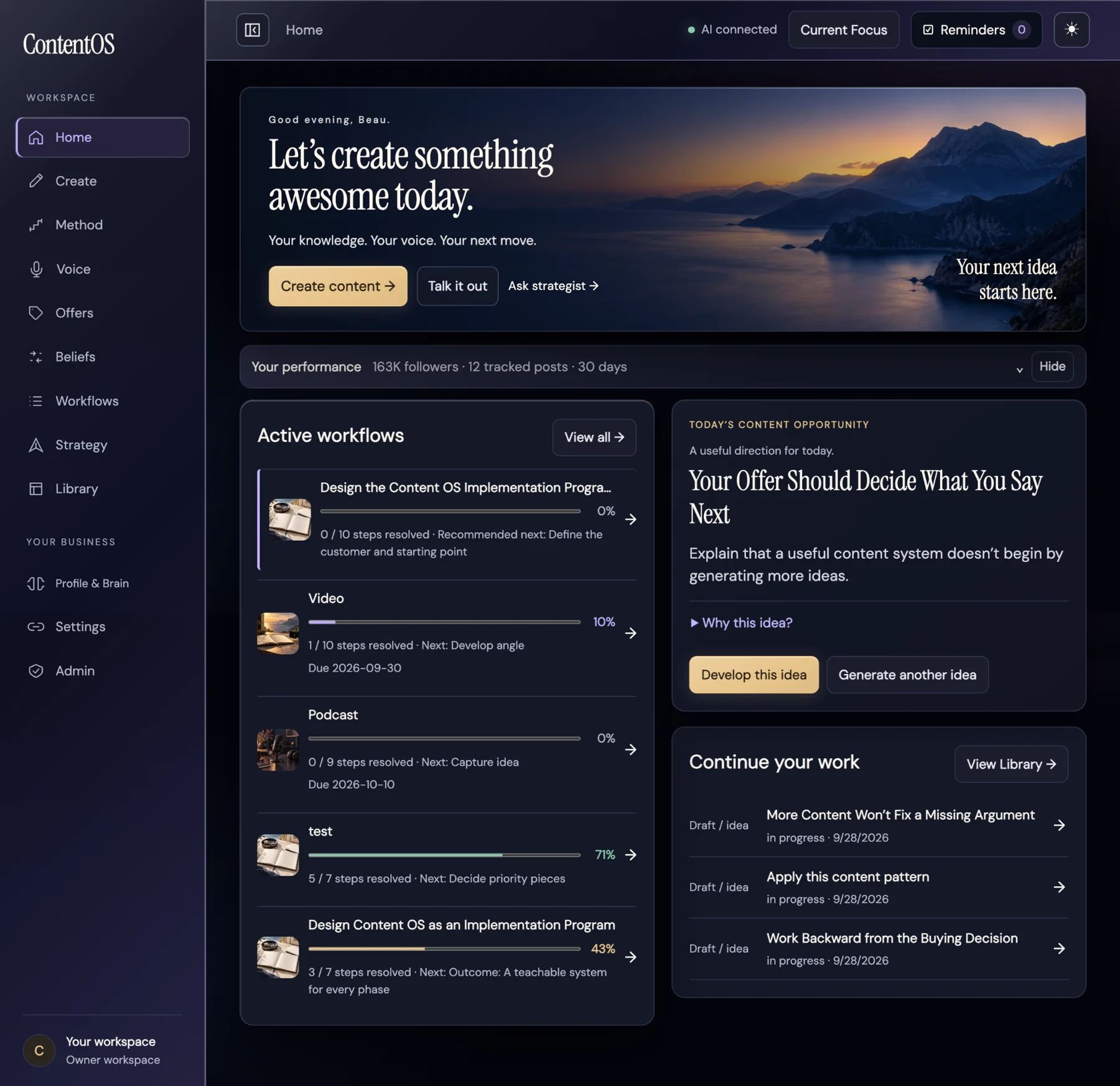 Complete AI software — Original product · Built by Beau